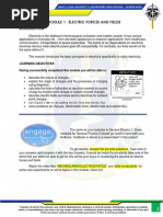 Module 1 - Electric Forces and Fields