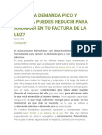 Qué Es La Demanda Pico y Cómo La Puedes Reducir para Ahorrar en Tu Factura de La Luz