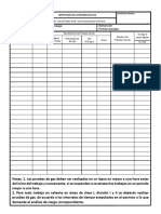 Formato de Certificado Prueba de Gas PDF