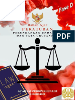 Bahan Ajar Peraturan Perundang-Undangan Dan Tata Urutannya