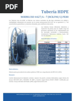 Ficha Producto Tuberia HDPE P80 ISO4427 PDF