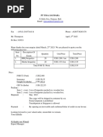 Offering Letter - Negotiation Letter - Reply From Exporters - Purchases Order - Sales Contract