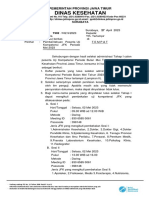 Surat Pemberitahuan Kelulusan Tahap I Uji Kompetensi JFK