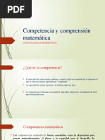 Competencia y Comprensión Matemática