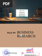  Business Research  