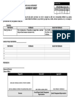 Policy Formulation Comment Sheet