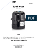 Spa Blower Manual