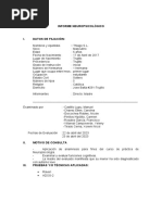 INFORME NEUROPSICOLOGICO Segunda Unidad