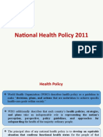 Bangladesh National Health Policy-2011