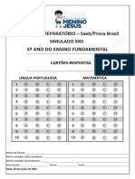 Simulado 22 de Língua Portuguesa e Matemática PDF