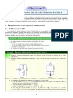 Poly Complet 07 Circuits Linéaires D'ordre 1 en Régime Transitoire