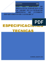 Especificaciones Tecnicas