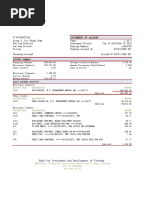 Vietnam BIDV Bank Statement