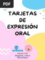 Tarjetas Expresión Oral