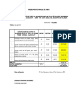 Analisis de Precios Unitarios 2013 Gobernacion