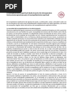 Instrucciones Ignacianas para El Acompañamiento - Anotaciones de Los EE