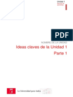 Ideas Claves Uunidad 1