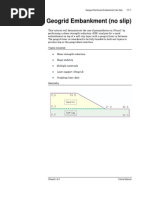 Tutorial 11 Geogrid Embankment (No Slip)