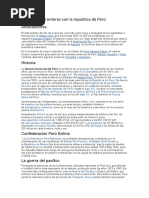 Fronteras Con La Republica de Perú