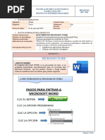 Ficha de Actividades Word