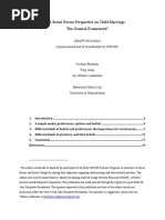 A Social Norms Perspective On Child Marriage - The General Framewo PDF