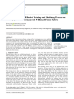 Effect of Raising and Finishing Process