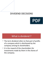 Dividend Decisions