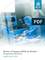 Master of Surgery by Module 2023 Brochure