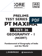 Test-26 (Geography-1) PDF