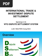 Seminar - ITDS - WTO Dispute Settlement System