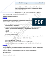 TD Chimie Organique