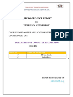 A Micro-Project Report ON: "Currency Convertor"