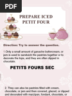 Prepare Iced Petit Fours