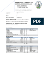 Plan de Estudios 118-6 Ing Electrica