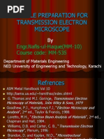 TEM Sample Preparations 100
