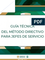 Guía Del Método Directivo para Jefes de Servicio, 2022