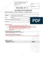 Prueba #3 Análisis Estructural