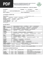 HRC - Clínica I - Protocolo de Avaliação Nutricional Adulto e Idoso