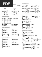 Formulario Funciones Hiperbolicas PDF