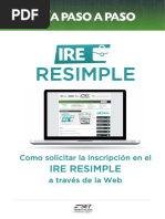 Guía Paso A Paso - Inscripción en El IRE RESIMPLE PDF