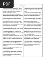 Multiculturalism - Pros and Cons - PDF