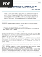 Consulta Vinculante V2476-20, de 21 de Julio de 2020 de La Subdireccion General de Tributos Locales SGTL