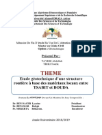 Etude Géotechnique D'une Structure Routière À Base Des Matériaux Locaux Entre TSABIT Et BOUDA PDF