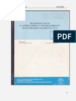 Evasion, Costos y Financiamiento Del Seguro de Salud de La CCSS