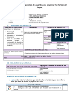 Sesion de P.S - Nos Ponemos de Acuerdo para Organizar Las Tareas Del Hogar - Severo