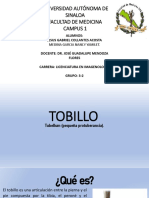 Anatomía Radiológica Sobre Tobillo