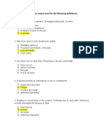 Multiple Meaning Words Exercise 1