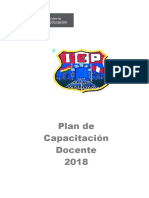 Plan de Capacitación Docente 2018