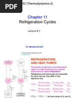 Lecture 2 Capter 11 (Refrigeration Cycle)