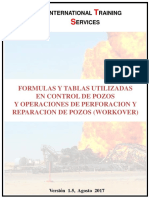 Formulas y Tablas Control de Pozo - Driller & Supervisor Agosto, 2017